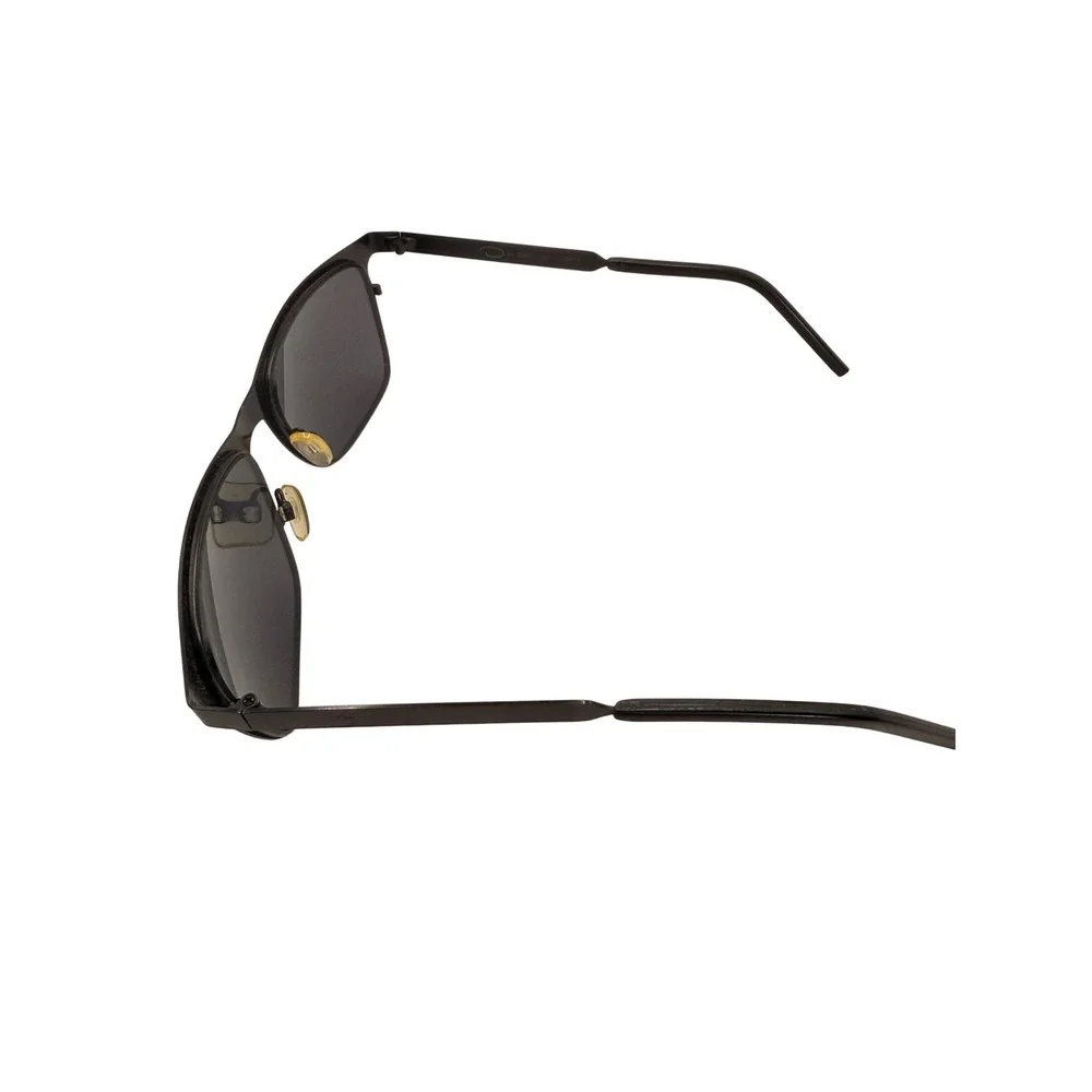 Oscar de la Renta Matte Black Rectangular Metal Sunglasses OSS8012MCEN 002